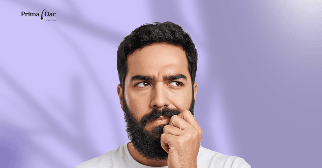 علاج قشرة الذقن : 5 أسباب خفية تمنع شفاءها + الحل الفعلي 3 أسباب قشرة الذقن عند الرجال وحلول بريمادار المبتكرة